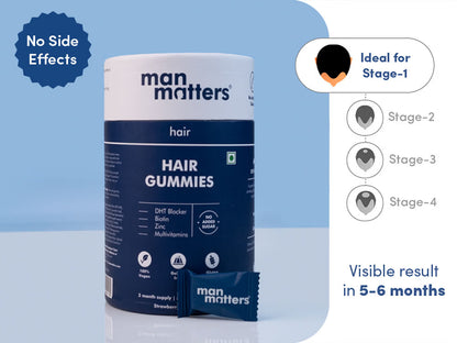 BioGlow Hair Gummies | Biotin + Zinc & Multivitamins (Raspberry Flavor)